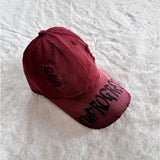 Gorra de Béisbol Unisex con Diseño Moderno y Estilo Pato, Letras Desgastadas para Verano