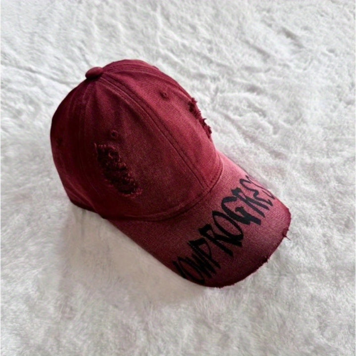 Gorra de Béisbol Unisex con Diseño Moderno y Estilo Pato, Letras Desgastadas para Verano