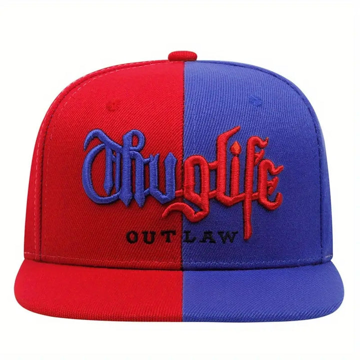 Gorra de Béisbol Ligera para Deportes al Aire Libre con UPF, Cierre Snapback Ajustable, Diseño Transpirable en Dos Tonos Blanco y Rojo para Actividades Atléticas Todo el Año, Ropa Casual y Duradera