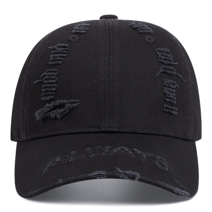 Gorra de béisbol transpirable para todas las estaciones de poliéster, sombrero deportivo al aire libre con cierre de hebilla, diseño ajustado tejido, solo lavado a mano