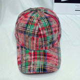 Gorra de Béisbol al Estilo Japonés con Cuadros para Hombres y Mujeres, Gorro Duckbill Retro Versátil Otoño/Invierno