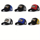 Gorra de béisbol premium con malla transpirable y bordados, ajustable para hombres y mujeres, ideal para deportes al aire libre