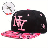 2 Piezas Gorra de Béisbol Bordada Estilo Hip Hop para Todas las Estaciones, Regalo Ideal para Navidad