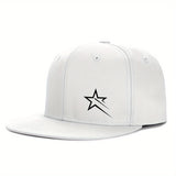 1 gorra unisex de béisbol estilo hip-hop, ajustable, 100% poliéster, protección solar, estilo urbano, visera plana para todas las temporadas