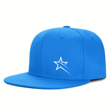 1 gorra unisex de béisbol estilo hip-hop, ajustable, 100% poliéster, protección solar, estilo urbano, visera plana para todas las temporadas
