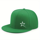 1 gorra unisex de béisbol estilo hip-hop, ajustable, 100% poliéster, protección solar, estilo urbano, visera plana para todas las temporadas