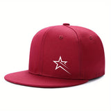 1 gorra unisex de béisbol estilo hip-hop, ajustable, 100% poliéster, protección solar, estilo urbano, visera plana para todas las temporadas