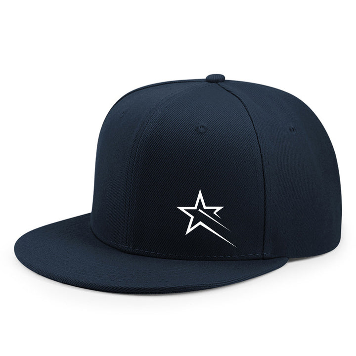 1 gorra unisex de béisbol estilo hip-hop, ajustable, 100% poliéster, protección solar, estilo urbano, visera plana para todas las temporadas