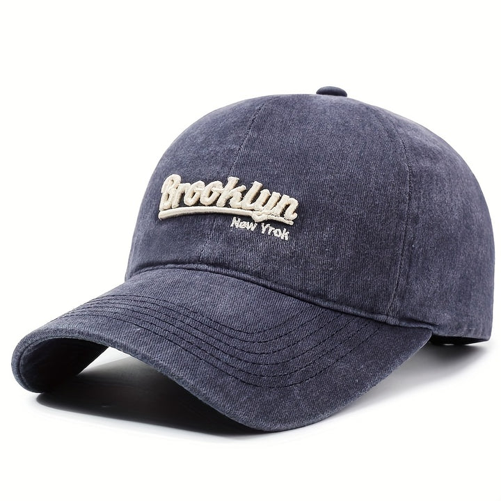 Nueva gorra de béisbol retro para hombre y mujer, perfecta para deportes de primavera y otoño y uso casual, con un estilo urbano único con un diseño coreano lavado y protección solar, sin batería