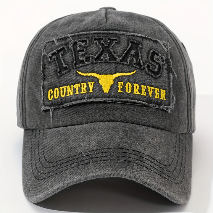 1 pieza de gorra de béisbol de Texas - Doble tono morado/beige, gorra ligera para papá con cierre ajustable, ajuste elástico para hombres - Occidental, deportes, todos los días - Regalo ideal para esposo, papá, fanáticos de Texas - Gorra casual para to...