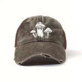 Gorra de béisbol retro lavada, estilo dad hat, ajustable y versátil, gorra suave para el sol