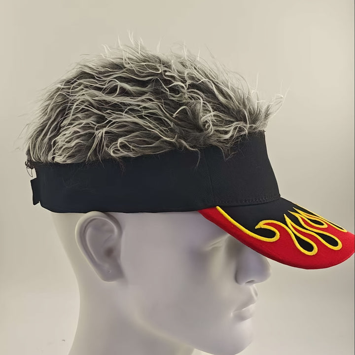 Gorra de béisbol bordada con patrón de llama, gorra de béisbol casual divertida de hip-hop, gorras de sol de moda para hombres y mujeres