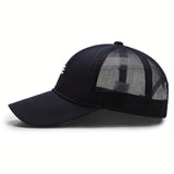 Gorra de Béisbol para Hombre, Ajustable, de Tela Mesh Respirable, Azul Marino, Gorra Casual para Atire Casual y Actividades al Aire Libre
