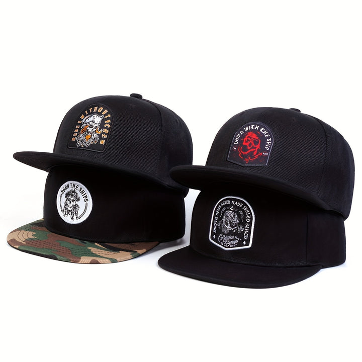 1 gorra de béisbol hip hop para hombre, ajustable y con protección solar, ideal para viajes al aire libre