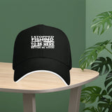 Gorra de béisbol unisex ajustable con estampado divertido de lema de pesca - Ligera y transpirable, diseño en dos tonos y visera curva para deportes al aire libre, pesca, uso casual - Gorra de ajuste para todas las estaciones para hombres y mujeres (regal