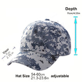 Gorra de Béisbol de Camuflaje para Hombres y Mujeres - Gorra Deportiva Ligera de Acrílico con Ala Ancha para Senderismo, Viajes y Uso Diario, Patrones Verde Oliva/Negro/Camuflaje, Sombrero de Senderismo