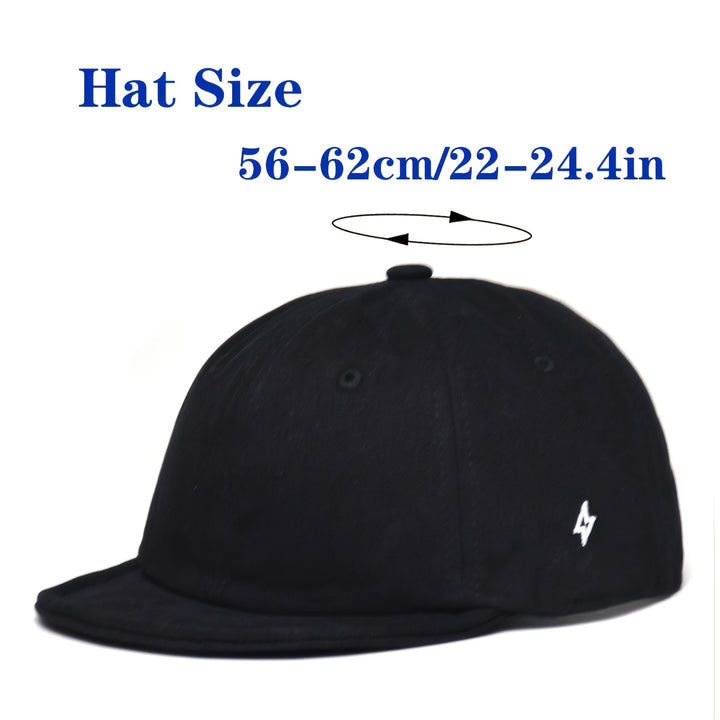 1pc Gigger Domon Logo Gorra de béisbol negra - Ajustable, Víspera corta, Poliéster ligero, Estilo casual, Ideal regalo para todos, Lavable a mano, Ropa de cabeza para todos los días | Ajuste de cabeza | Gorra ligera