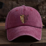 Gorra Trucker Grande para Mujeres y Hombres - Diseño de Cara de Guepardo con Estampado de Leopardo, Reducción de Cara, Transpirable en Azul//Blanco/Gris/Gris, Ajustable para Uso Casual, Oficina, Exterior - Ala Ancha (Unisex)