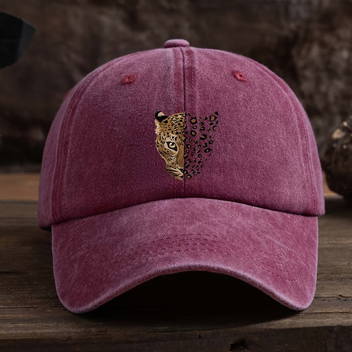 Gorra Trucker Grande para Mujeres y Hombres - Diseño de Cara de Guepardo con Estampado de Leopardo, Reducción de Cara, Transpirable en Azul//Blanco/Gris/Gris, Ajustable para Uso Casual, Oficina, Exterior - Ala Ancha (Unisex)