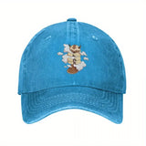 Gorra de béisbol inspirada en el último Airbender Appa acariciando nubes, ajustable, ligera, para deportes al aire libre con cierre de hebilla, lavable en máquina, diseño impreso