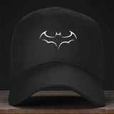 Gorra de béisbol con estampado de murciélago, gorra trucker ajustable para hombres y mujeres, ideal para deportes al aire libre