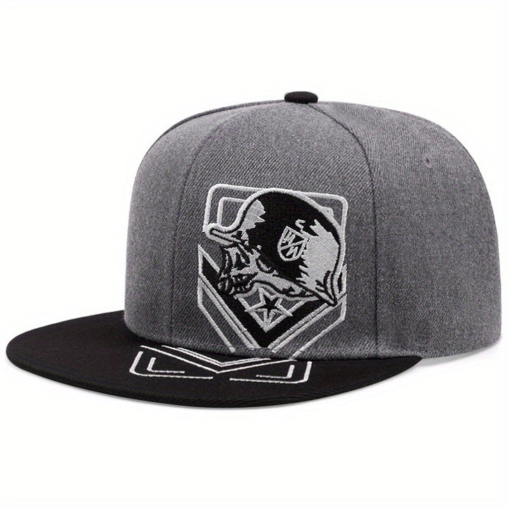 1 Gorra Gótica Ajustable con Cierre de Presión - Sombrero Deportivo Transpirable Unisex para Exteriores en Opciones Rojo/Blanco//Gris/Camuflaje, Diseño de Seis Paneles para Uso Casual y Deportivo