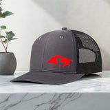 Gorra de Béisbol Unisex Ajustable con Estampado de Jabalí Audaz - Gorra Trucker Transpirable para Hombres y Mujeres, Accesorio de Golf, Pesca, Deportes al Aire Libre, Sombrero Elegante, Ropa Duradera