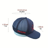 Gorra Unisex Trucker Snapback - Gorra Ligera para Hombres y Mujeres, Estilo Hip Hop, Fiestas de Cumpleaños, Atuendos Casuales Diarios, Ajuste Versátil, Bordado, Accesorio Streetwear, Tela Transpirable, Moda Masculina