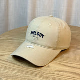 Gorra de Béisbol Unisex con Bordado de Letras - Snapback Ajustable, Poliéster Ligero, Azul Oscuro con Costura Blanca y Bordado de Melodía, Perfecta para Atuendos de Primavera y Verano, Accesorio Casual | Gorra de Béisbol de Moda | Sombrero Ligero