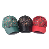 Gorra Transpirable | Gorra de Béisbol Ajustable a Cuadros con Patrón de Encaje en la Parte Trasera - Ligera, Poliéster Transpirable, Cierre Snapback para Uso Casual - Disponible en Verde Azulado, Negro y Rojo, Accesorio para la Cabeza Casual | Gorra de Bé