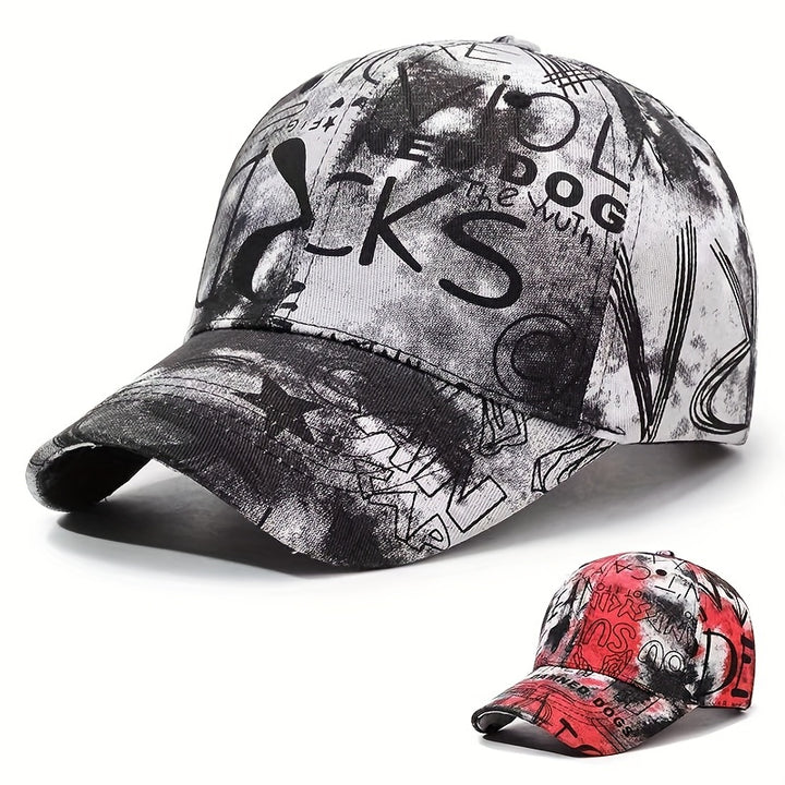 Gorras de béisbol nuevas y modernas para hombres y mujeres, sombreros con letras de graffiti para compras y salidas, gorras que se pueden usar en las cuatro estaciones
