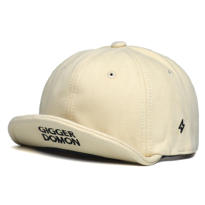 1pc Gigger Domon Logo Gorra de béisbol negra - Ajustable, Víspera corta, Poliéster ligero, Estilo casual, Ideal regalo para todos, Lavable a mano, Ropa de cabeza para todos los días | Ajuste de cabeza | Gorra ligera