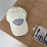 Novedad primavera-verano: gorra de béisbol retro con diseño único, logo americano bordado y visera curva