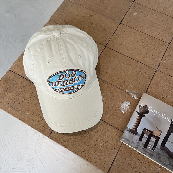 Novedad primavera-verano: gorra de béisbol retro con diseño único, logo americano bordado y visera curva