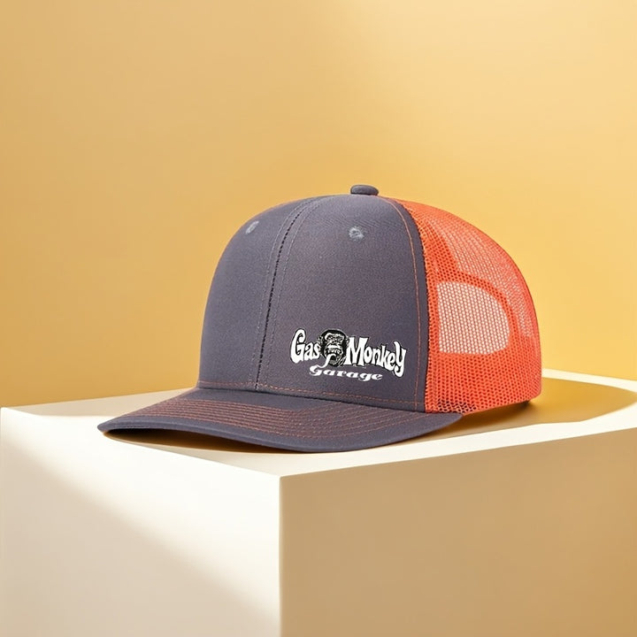 Gorra de béisbol con estampado de mono y malla transpirable, talla ajustable para hombres y mujeres, ideal para deportes al aire libre y playa