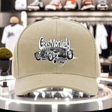 1 gorra fresca con estampado de Gas Monkey Garage, tejido ligero de poliéster, diseño ventilado, gorra de pesca adecuada para todos los géneros, absorbe la humedad, diseño sin estación, ideal para aventuras de mochilero