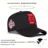 Gorra de béisbol para hombre con letras bordadas, ajustable, ligera de poliéster, ideal para viajes al aire libre, fiestas en la playa y uso casual (negro/blanco), sombrero de playa
