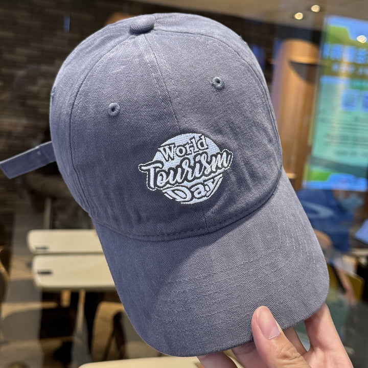 Gorra de béisbol ajustable para mujer - Sombrero de sol de ala ancha con cierre de snapback, ajuste transpirable sin elasticidad para uso diario, formal, deportivo - Elegante negro con letras blancas - Perfecta para reencuentros, viajes, outfits casuales