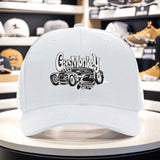 1 gorra fresca con estampado de Gas Monkey Garage, tejido ligero de poliéster, diseño ventilado, gorra de pesca adecuada para todos los géneros, absorbe la humedad, diseño sin estación, ideal para aventuras de mochilero