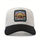 Gorra Unisex de Béisbol con Ajuste Snapback - Gorra Trucker Ligera y Transpirable, Diseño Vaquero del Oeste al Atardecer en Yellowstone, para Hombres y Mujeres, Pesca, Deportes, Casual - Regalo Perfecto para Papá, Mamá, Él, Ella, Accesorio de Verano, Lava