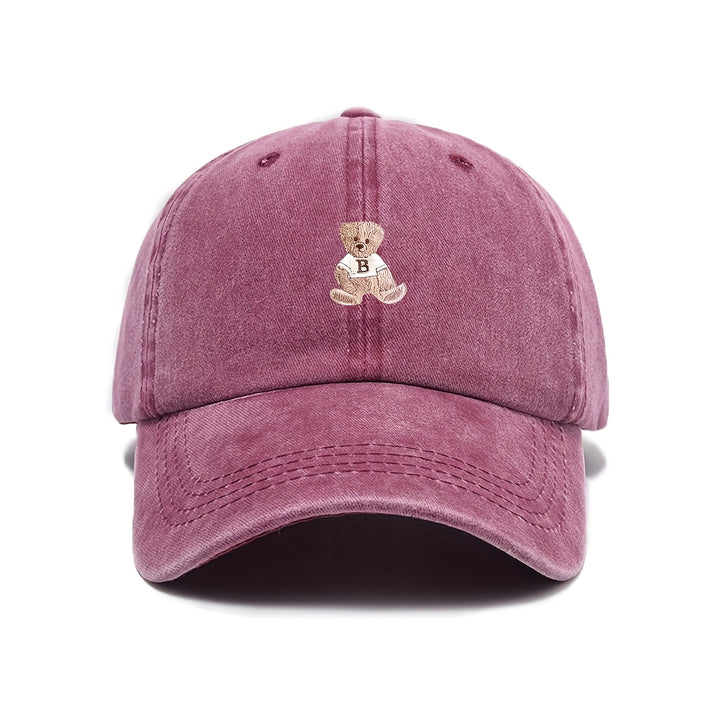 Gorra de Béisbol Estilo Trucker Grande para Mujeres y Hombres - Botón Ajustable de Oso (D/L/N/O/P) - Gorra de Invierno Transpirable, Opciones Multicolor (Rosa/Azul/Durazno/Beige/Marino) para Casual y Oficina - Ajuste Unisex