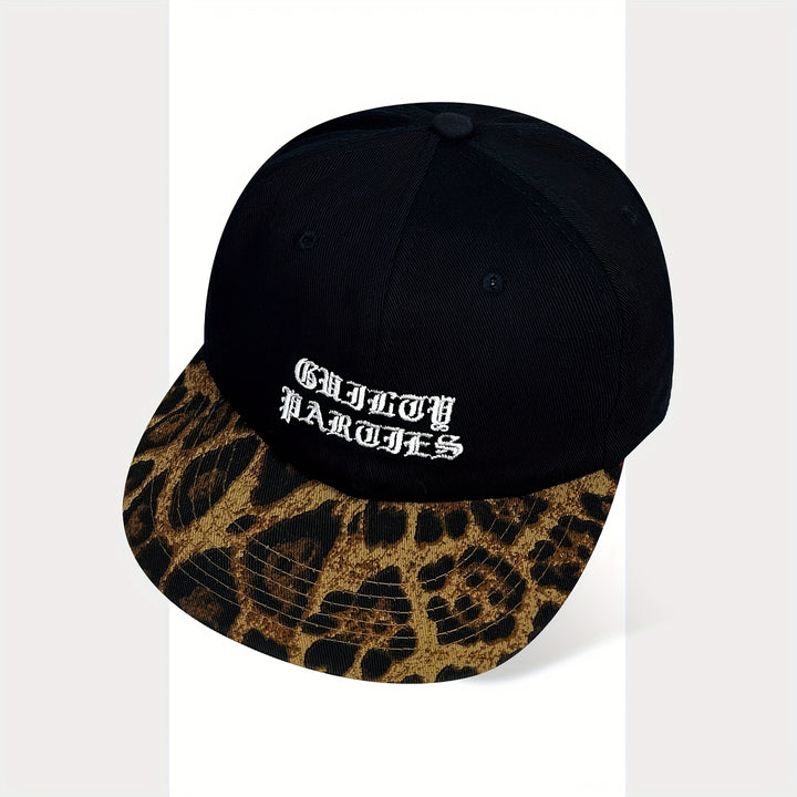 Gorra de béisbol unisex retro con estampado de camuflaje y leopardo - Snapback ajustable, poliéster ligero, con diseño de camuflaje verde, gorra casual de streetwear para hombres y mujeres, gorro casual | Gorra retro de camuflaje | Snapback ajustable