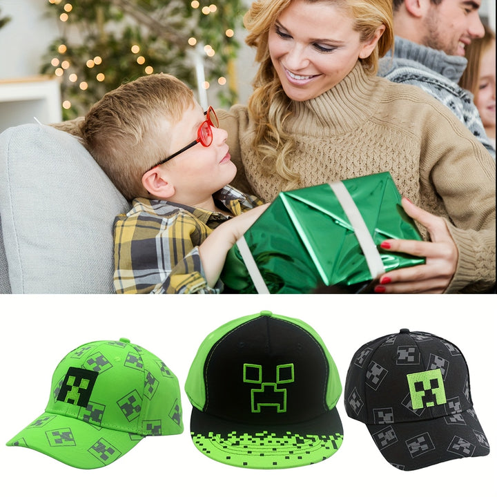 Gorra de béisbol para niños con cierre ajustable, protección solar, visera plana para niños y niñas, uso en todas las temporadas, juegos al aire libre, Halloween, Navidad, fiestas de cumpleaños, fácil de limpiar, regalo ideal, ropa casual infantil, diseño