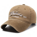 Gorra de Béisbol Unisex Retro con Bordado de Letras y Ala Ancha, Estilo Casual Versátil alfabético