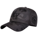 1 Gorra de Béisbol para Hombre con Letras NY - Ajustable Snapback, Ligera y Elástica para Uso Diario, Viajes o Deportes - Temática NYC Camuflaje (/Gris/Verde) - Regalo Ideal para Fans de Nueva York, Sombrero de Béisbol, Ropa Temática de NYC
