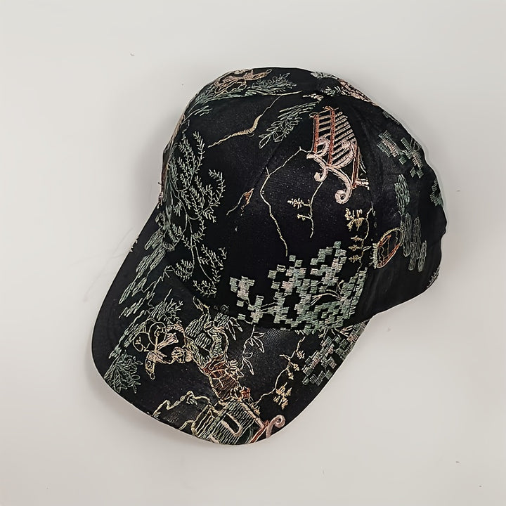 1 Gorra de béisbol bordada de nuevo estilo para mujer, versátil, transpirable, ideal para actividades al aire libre como senderismo, camping, uso diario y paseos por el parque. Gorra para mujer, sombrero.