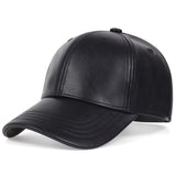 Gorra de béisbol de cuero PU para hombre, opción ideal para regalos - Color a escoger