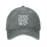 Gorra de Béisbol Death Note de Algodón con Visera Curva Ajustable y Ligera, Ideal para Exteriores, Unisex
