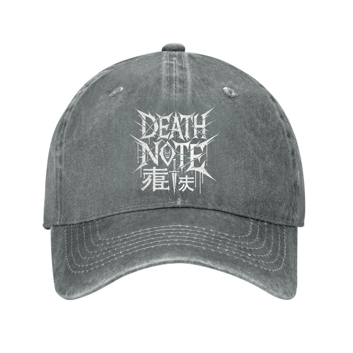 Gorra de Béisbol Death Note de Algodón con Visera Curva Ajustable y Ligera, Ideal para Exteriores, Unisex