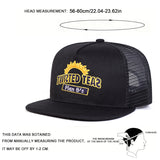 Gorra de béisbol para hombre TWRTED TEA bordada, ajustable, negra, poliéster 100%, con protección solar, para primavera, otoño, viajes, fiesta de playa